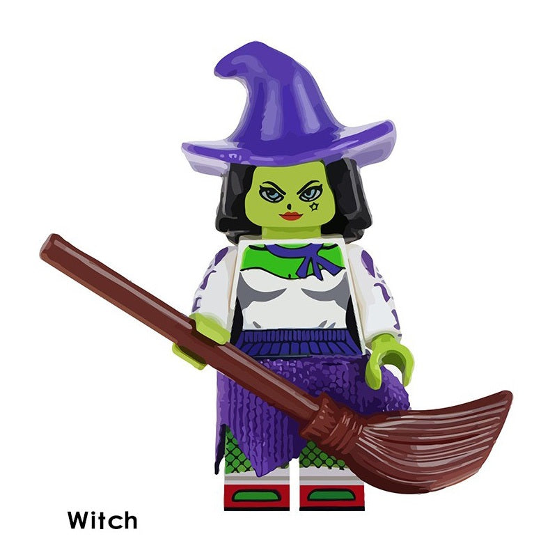 Witch minifigure on a white background