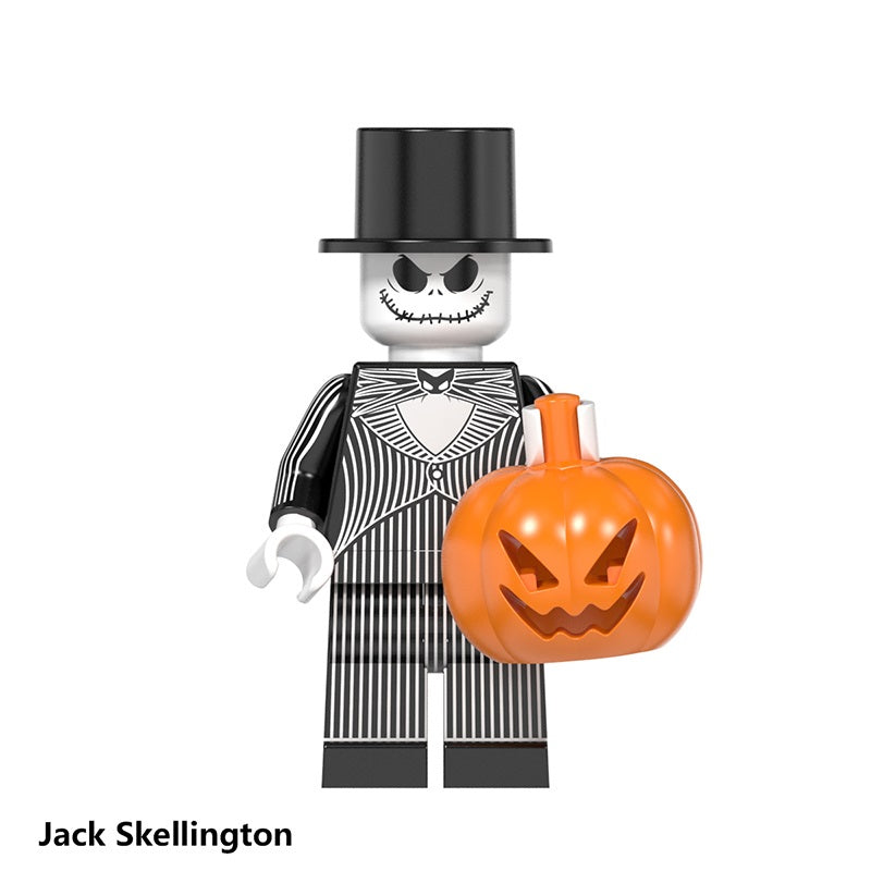 Jack Skellington Halloween minifigure on a white background