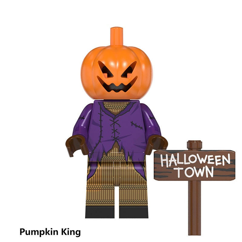 Pumpkin King minifigure on a white background