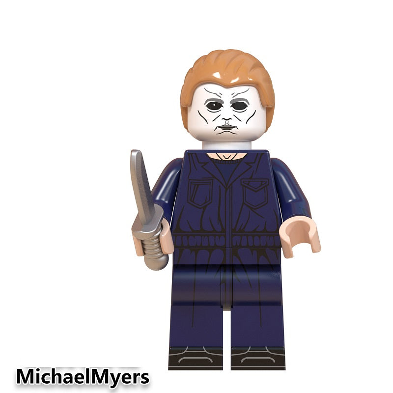 Michael Myers minifigure on a white background