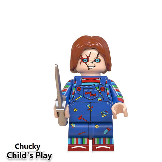 Chucky Child's Play minifigure on a white background