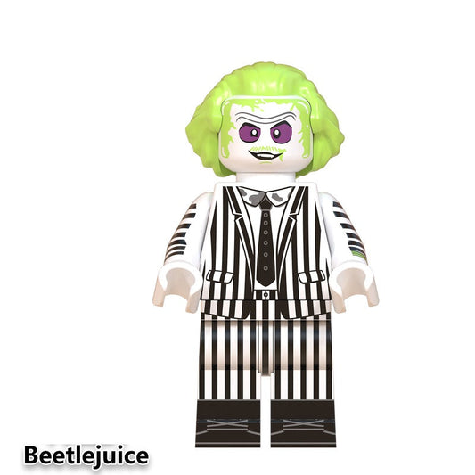 Beetlejuice minifigure on a white background