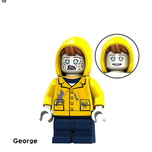 George minifigure on a white background